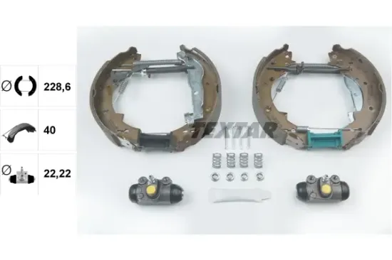 Bremsbackensatz Hinterachse TEXTAR 84041200 Bild Bremsbackensatz Hinterachse TEXTAR 84041200