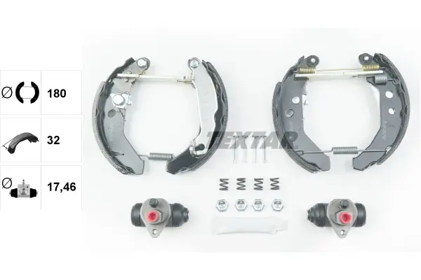 Bremsbackensatz Hinterachse TEXTAR 84041900