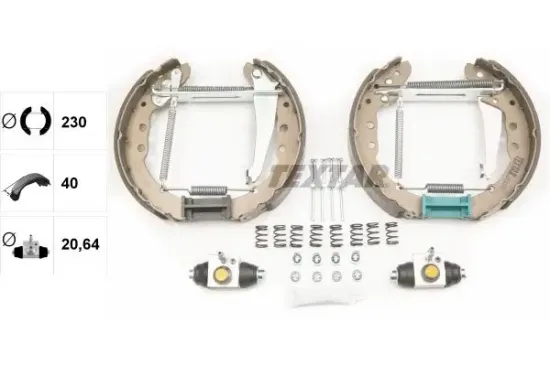 Bremsbackensatz Hinterachse TEXTAR 84044400 Bild Bremsbackensatz Hinterachse TEXTAR 84044400