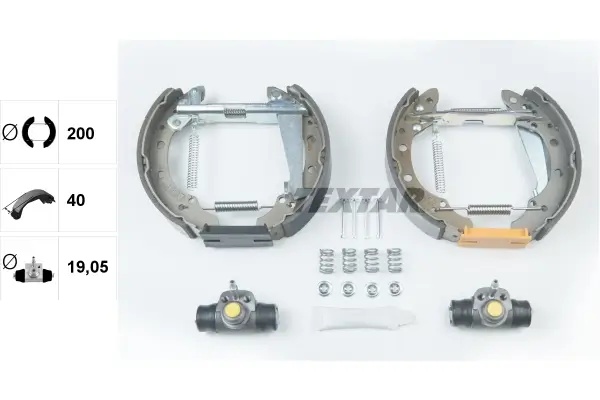 Bremsbackensatz Hinterachse TEXTAR 84044700