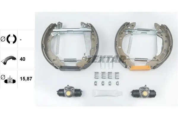 Bremsbackensatz Hinterachse TEXTAR 84044702