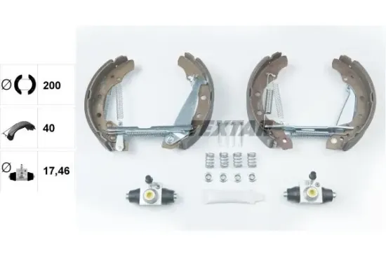 Bremsbackensatz Hinterachse TEXTAR 84044706 Bild Bremsbackensatz Hinterachse TEXTAR 84044706