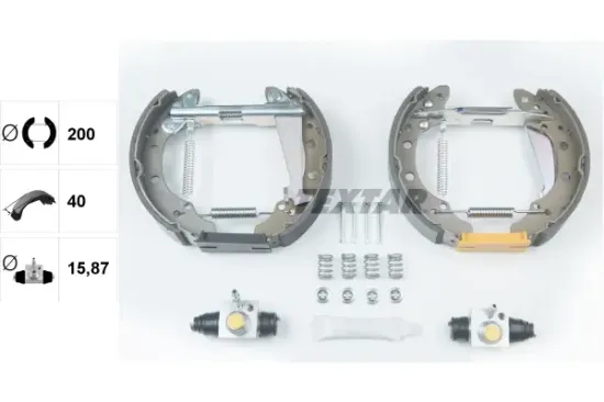 Bremsbackensatz Hinterachse TEXTAR 84044708 Bild Bremsbackensatz Hinterachse TEXTAR 84044708