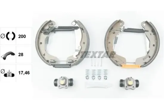 Bremsbackensatz Hinterachse TEXTAR 84044800 Bild Bremsbackensatz Hinterachse TEXTAR 84044800