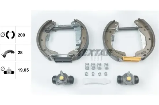 Bremsbackensatz Hinterachse TEXTAR 84044801 Bild Bremsbackensatz Hinterachse TEXTAR 84044801