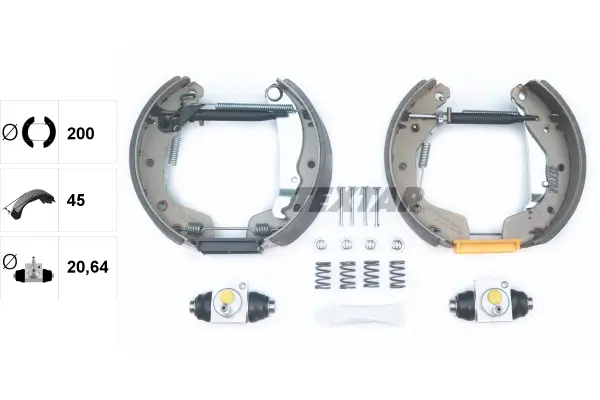 Bremsbackensatz Hinterachse TEXTAR 84044902
