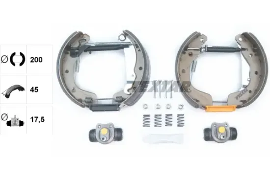 Bremsbackensatz Hinterachse TEXTAR 84044903 Bild Bremsbackensatz Hinterachse TEXTAR 84044903