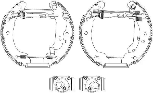 Bremsbackensatz Hinterachse TEXTAR 84045701