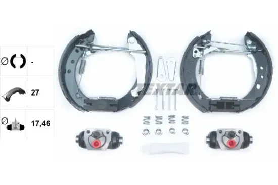 Bremsbackensatz Hinterachse TEXTAR 84047200 Bild Bremsbackensatz Hinterachse TEXTAR 84047200