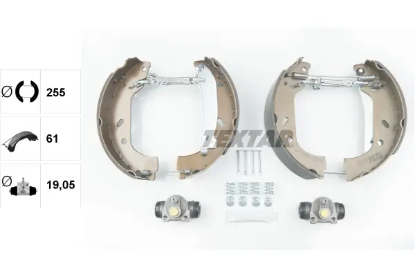 Bremsbackensatz Hinterachse TEXTAR 84047800