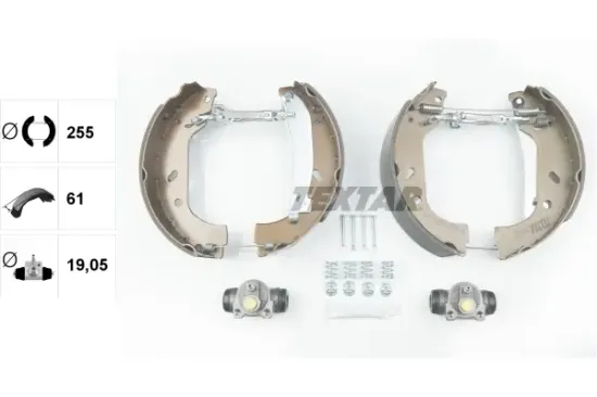 Bremsbackensatz Hinterachse TEXTAR 84047800 Bild Bremsbackensatz Hinterachse TEXTAR 84047800