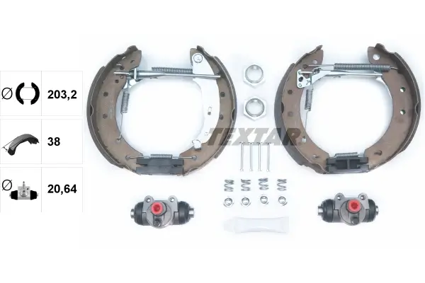 Bremsbackensatz Hinterachse TEXTAR 84048001