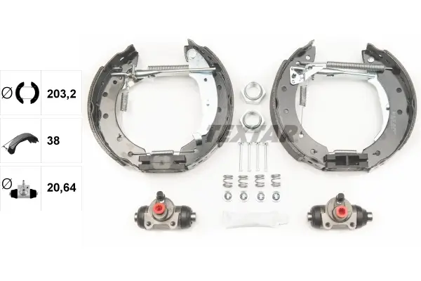 Bremsbackensatz Hinterachse TEXTAR 84048004