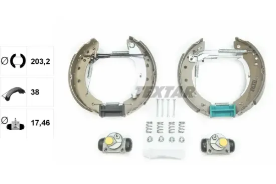 Bremsbackensatz Hinterachse TEXTAR 84048008 Bild Bremsbackensatz Hinterachse TEXTAR 84048008