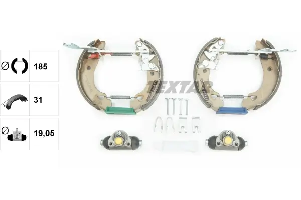 Bremsbackensatz Hinterachse TEXTAR 84048400