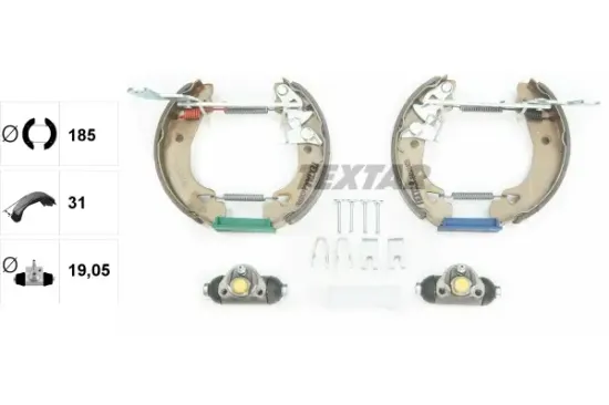 Bremsbackensatz Hinterachse TEXTAR 84048400 Bild Bremsbackensatz Hinterachse TEXTAR 84048400