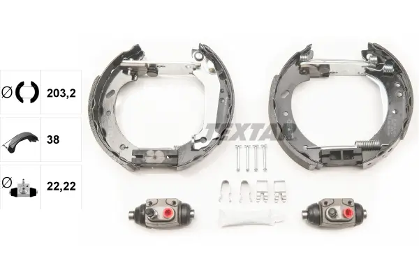 Bremsbackensatz Hinterachse TEXTAR 84048900