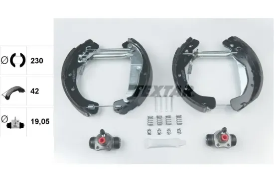 Bremsbackensatz Hinterachse TEXTAR 84049000 Bild Bremsbackensatz Hinterachse TEXTAR 84049000