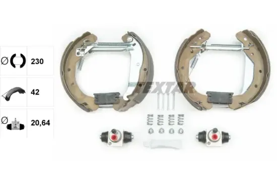 Bremsbackensatz Hinterachse TEXTAR 84049002 Bild Bremsbackensatz Hinterachse TEXTAR 84049002