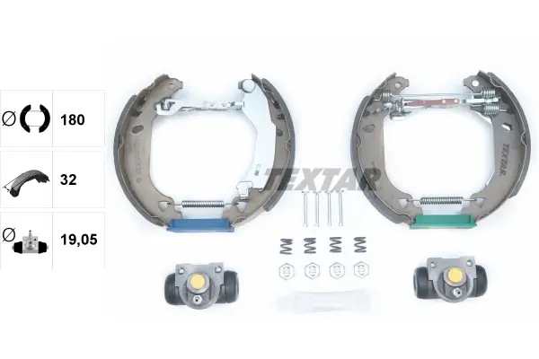 Bremsbackensatz Hinterachse TEXTAR 84049100