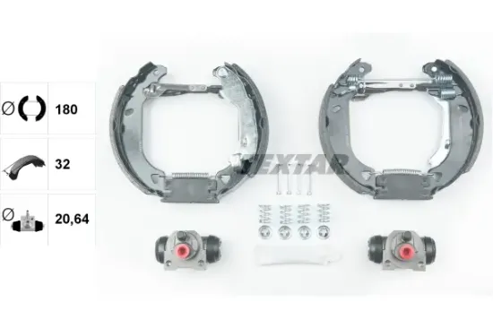 Bremsbackensatz Hinterachse TEXTAR 84049103 Bild Bremsbackensatz Hinterachse TEXTAR 84049103