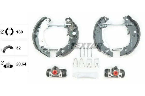 Bremsbackensatz Hinterachse TEXTAR 84049200