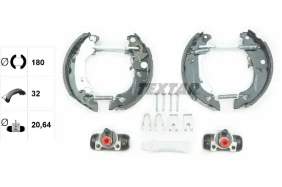 Bremsbackensatz Hinterachse TEXTAR 84049200 Bild Bremsbackensatz Hinterachse TEXTAR 84049200