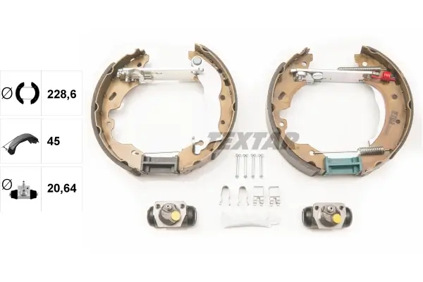 Bremsbackensatz Hinterachse TEXTAR 84049400