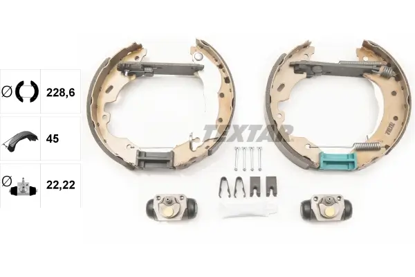 Bremsbackensatz Hinterachse TEXTAR 84049401