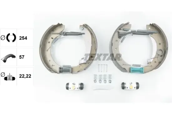 Bremsbackensatz Hinterachse TEXTAR 84049601 Bild Bremsbackensatz Hinterachse TEXTAR 84049601
