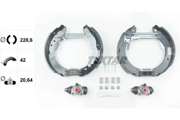 Bremsbackensatz Hinterachse TEXTAR 84050000