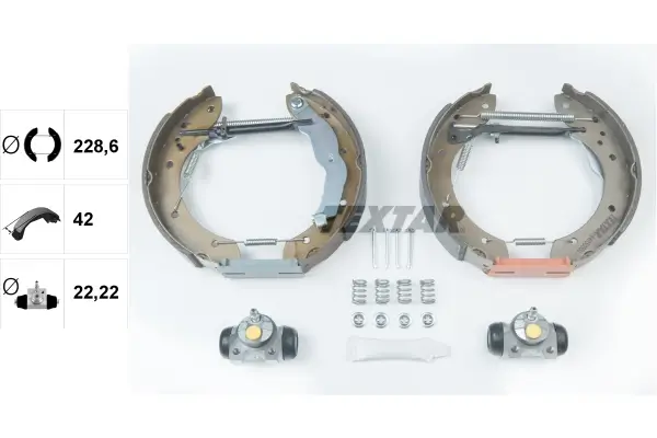 Bremsbackensatz Hinterachse TEXTAR 84050001