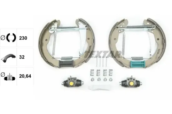 Bremsbackensatz Hinterachse TEXTAR 84052401 Bild Bremsbackensatz Hinterachse TEXTAR 84052401