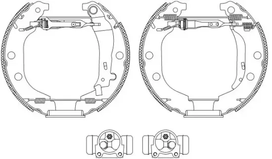 Bremsbackensatz Hinterachse TEXTAR 84052600 Bild Bremsbackensatz Hinterachse TEXTAR 84052600