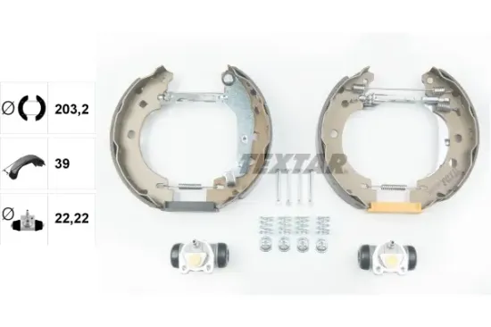 Bremsbackensatz Hinterachse TEXTAR 84052800 Bild Bremsbackensatz Hinterachse TEXTAR 84052800