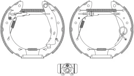 Bremsbackensatz Hinterachse TEXTAR 84052900 Bild Bremsbackensatz Hinterachse TEXTAR 84052900