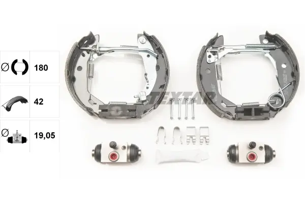 Bremsbackensatz Hinterachse TEXTAR 84053001