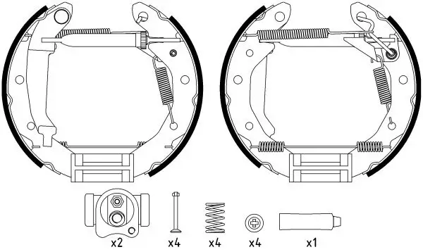 Bremsbackensatz TEXTAR 84054000 Bild Bremsbackensatz TEXTAR 84054000