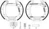 Bremsbackensatz Hinterachse TEXTAR 84054000 Bild Bremsbackensatz Hinterachse TEXTAR 84054000