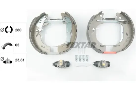 Bremsbackensatz Hinterachse TEXTAR 84054500 Bild Bremsbackensatz Hinterachse TEXTAR 84054500