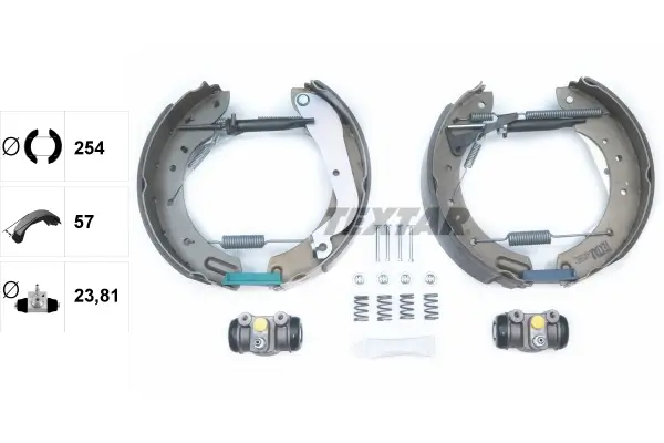 Bremsbackensatz Hinterachse TEXTAR 84055802