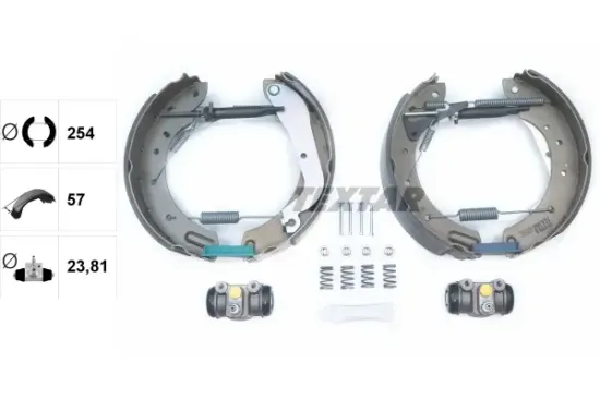 Bremsbackensatz Hinterachse TEXTAR 84055802 Bild Bremsbackensatz Hinterachse TEXTAR 84055802