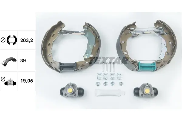 Bremsbackensatz Hinterachse TEXTAR 84056400