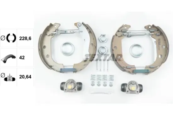 Bremsbackensatz Hinterachse TEXTAR 84056600 Bild Bremsbackensatz Hinterachse TEXTAR 84056600