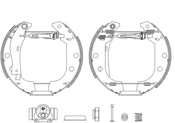 Bremsbackensatz Hinterachse TEXTAR 84056601