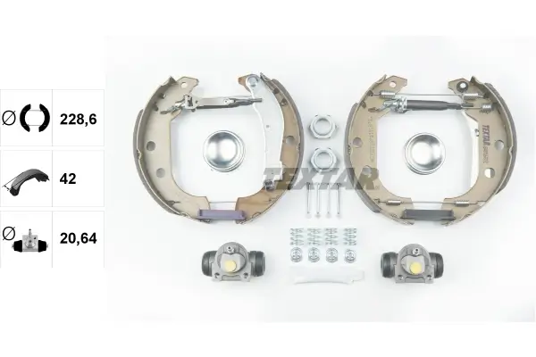 Bremsbackensatz Hinterachse TEXTAR 84056602