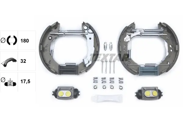 Bremsbackensatz Hinterachse TEXTAR 84056800