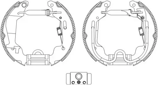 Bremsbackensatz Hinterachse TEXTAR 84058000 Bild Bremsbackensatz Hinterachse TEXTAR 84058000