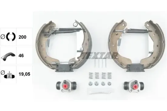 Bremsbackensatz Hinterachse TEXTAR 84058200 Bild Bremsbackensatz Hinterachse TEXTAR 84058200