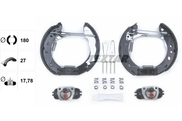 Bremsbackensatz Hinterachse TEXTAR 84058300